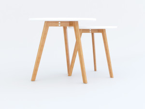 modern scandinavian coffe table Modèle 3D