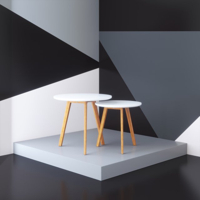 modern scandinavian coffe table Modèle 3D .c4d .max .obj .3ds .fbx .stl .blend 