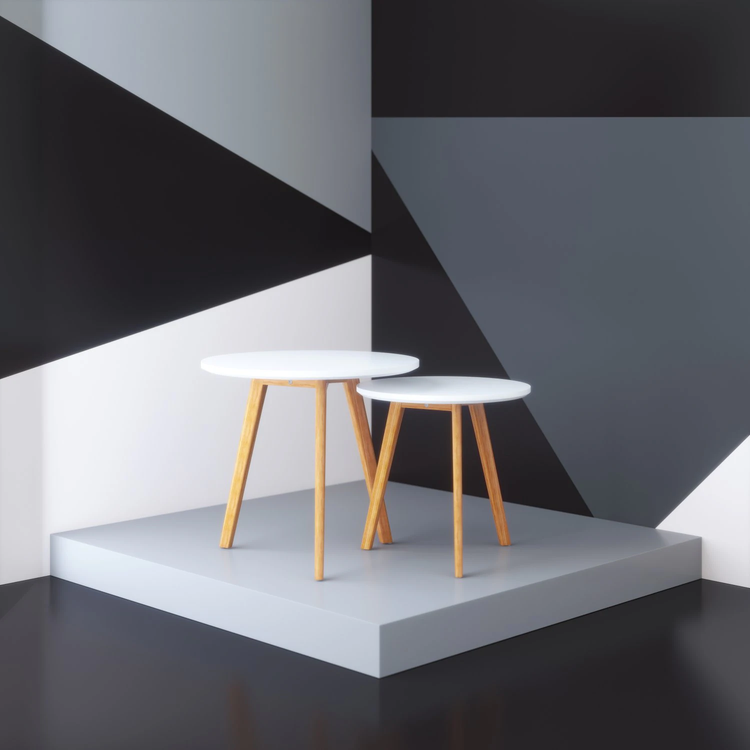 modern scandinavian coffe table 3D Model .c4d .max .obj .3ds .fbx .stl .blend 