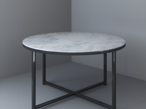 glamor modern beton coffe table Modèle 3D