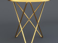 Coffe table gold dark mirror glass 3D-Modell