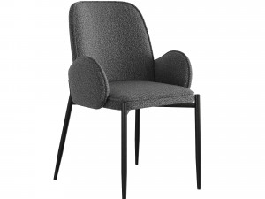 Chair With Boucle Fabric 3D 모델