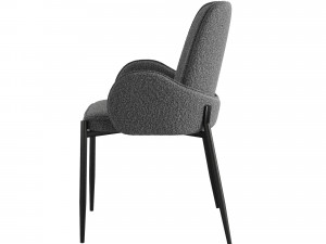 Chair With Boucle Fabric 3D 모델