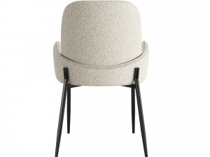 Chair With Boucle Fabric 3D 모델