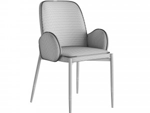 Chair With Boucle Fabric 3D 모델