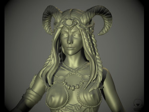 tiffling or faun women 3d print model Modelo de Impressão 3D