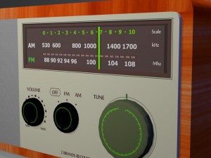 radio 3D Model