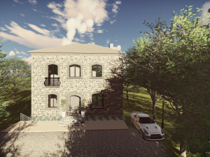 house duplex by revit and autocad 3D Модель