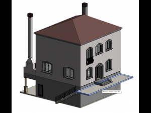house duplex by revit and autocad 3D Модель