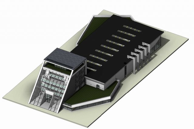 Ing factory by revit 3D Model .c4d .max .obj .3ds .fbx .stl .blend 