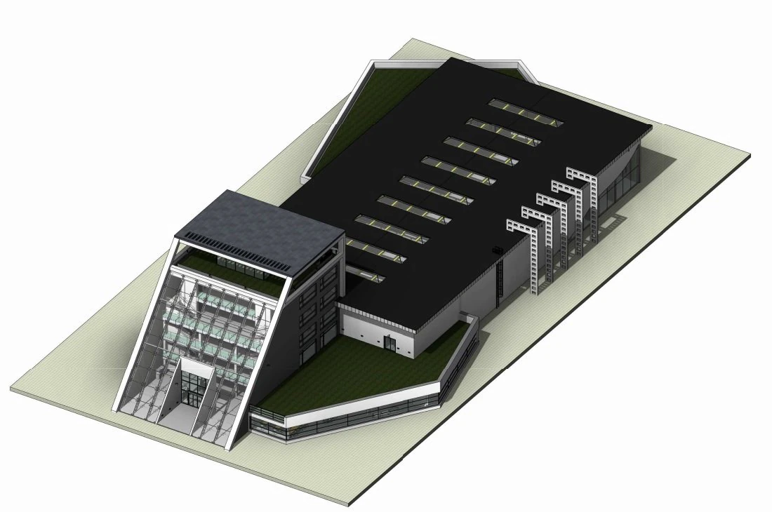 Ing factory by revit 3D Model .c4d .max .obj .3ds .fbx .stl .blend 