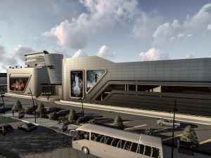mall and business center Model 3D