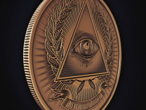 Illuminati Coin 3D-Druckmodell