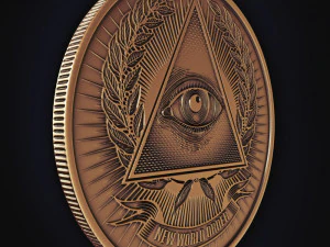 光明会硬币 3D 打印模型