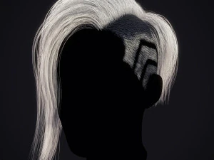 Cyberpunk Hairstyle RealTime 3D Model