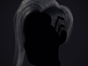 Cyberpunk Hairstyle RealTime Modelo 3D