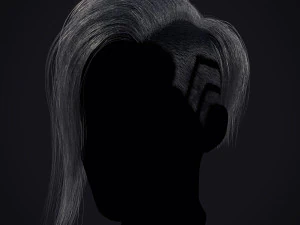 Cyberpunk Hairstyle RealTime 3D Model
