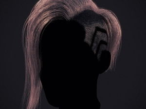 Cyberpunk Hairstyle RealTime Modelo 3D