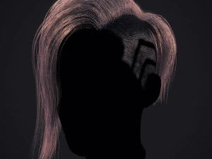 Cyberpunk Hairstyle RealTime 3D Model