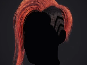 Cyberpunk Hairstyle RealTime 3D Model