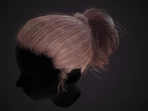 Hairstyle Ponytail RealTime 3D Model