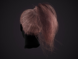 Hairstyle Ponytail RealTime Modello 3D
