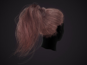 Hairstyle Ponytail RealTime Modello 3D