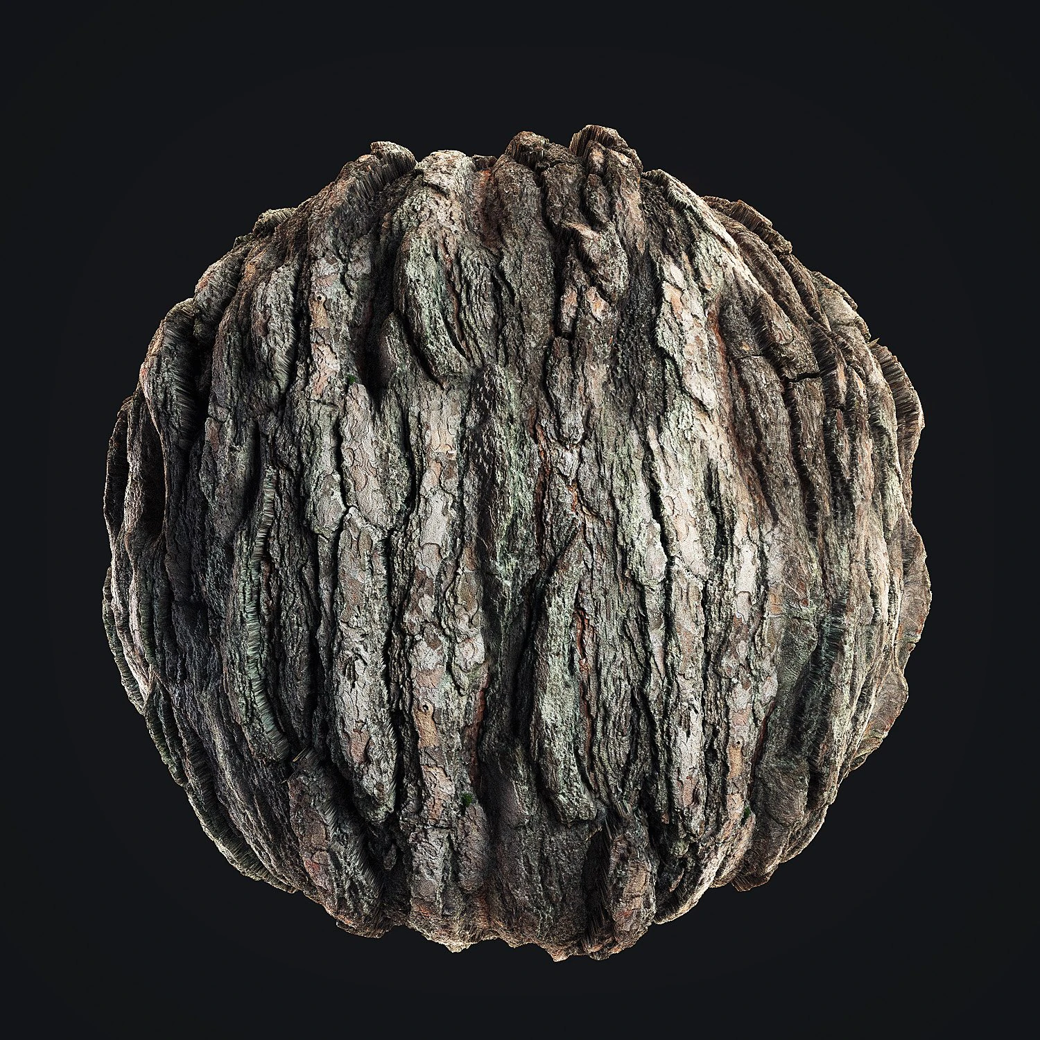 Pine Bark 4K CG Textures .c4d .max .obj .3ds .fbx .stl .blend 