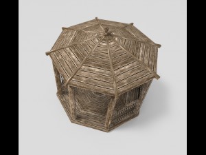 wooden gazebo 3Dモデル