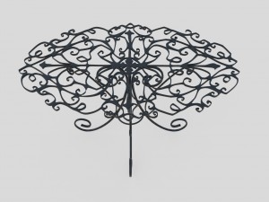 iron table and chairs 3D मॉडल