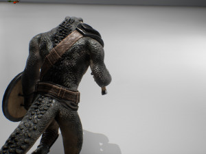 anthropomorphic crocodile for unity and ue4 low-poly 3D 모델