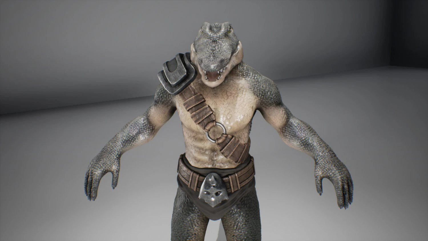 anthropomorphic crocodile for unity and ue4 low-poly 3D Model .c4d .max .obj .3ds .fbx .stl .blend 