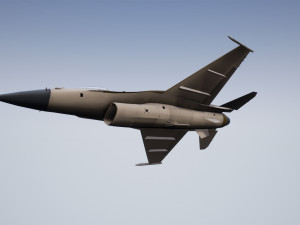 animated jet fighter f-16 falcon low poly Model 3D