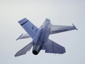 animated jet fighter f-16 falcon low poly 3D Model