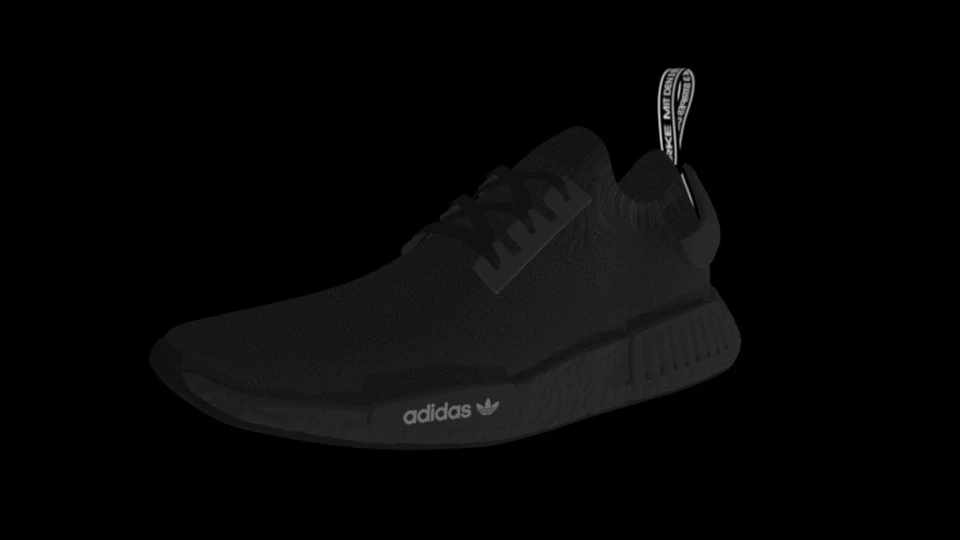 adidas nmd pk - pitch black 3D Model .c4d .max .obj .3ds .fbx .stl .blend 