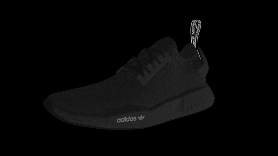 Adidas NMD PK - Pitch Black 3D Model in 