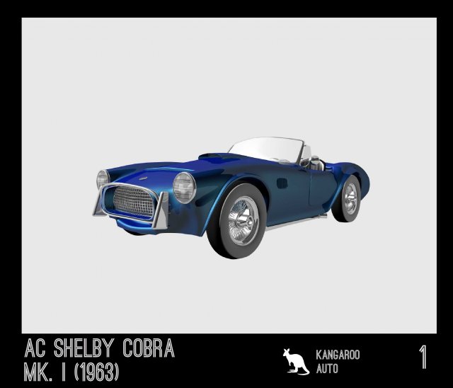 ac shelby cobra 427 1963 3Dモデル .c4d .max .obj .3ds .fbx .stl .blend 