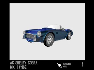 AC Шелби Кобра 427 1963 г. 3D Модель