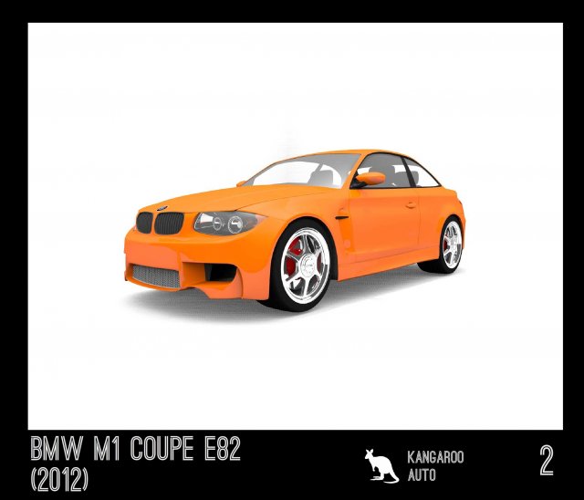 bmw m1 e82 2012 Model 3D .c4d .max .obj .3ds .fbx .stl .blend 