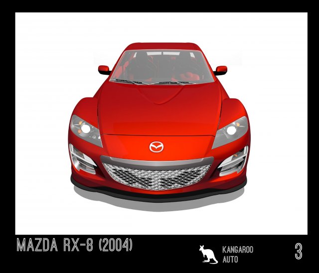 mazda rx-8 2004 3D 模型 .c4d .max .obj .3ds .fbx .stl .blend
