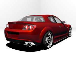 mazda rx-8 2004 3D 模型