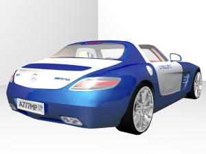 mercedes-benz sls amg 2011 Modelo 3D