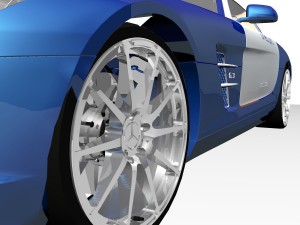 mercedes-benz sls amg 2011 Modelo 3D