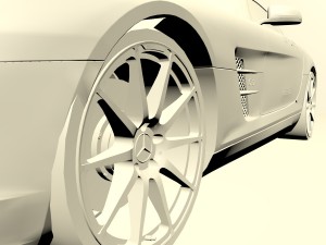 mercedes-benz sls amg 2011 Modelo 3D