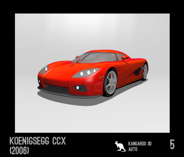 koenigsegg ccx 2006 3D Model .c4d .max .obj .3ds .fbx .stl .blend
