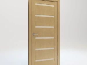 Лагуна современная межкомнатная дверь 3D Модель