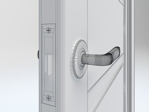laguna modern interior door 3D Model