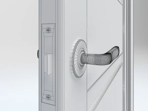laguna modern interior door 3D Model