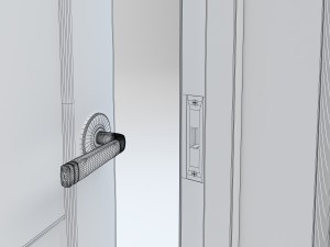 laguna modern interior door 3D Model