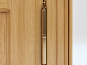 interior door with glass Modèle 3D
